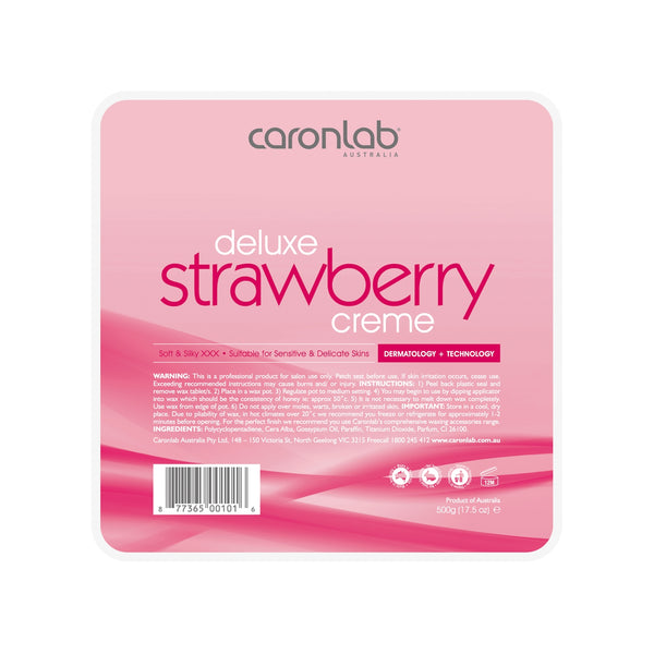 Caronlab Strawberry Creme Hard Wax 500g